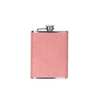 Leatherette Flask, Pink 8 Oz