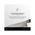 Titan Set Of 8 Steak Knives - Black