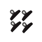 4-Piece Bag Clip Set, Black