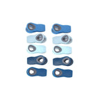 10-Piece Magnetic Bag Clip Set, Multi Blue