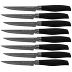 Titan Set Of 8 Steak Knives - Black