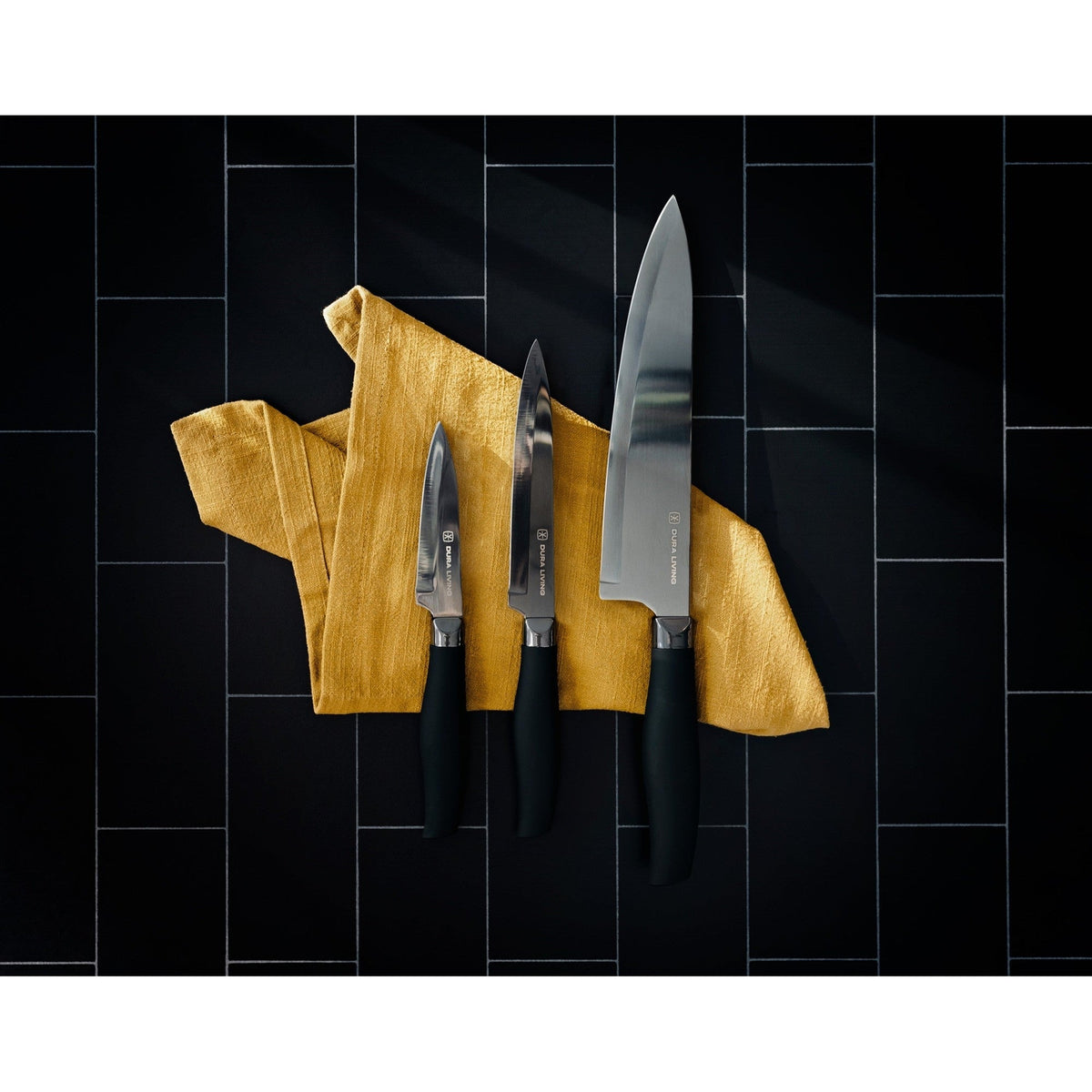 Titan 3-Piece Kitchen Knife Set - Black