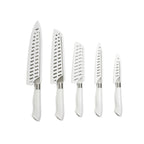 EcoCut 10 Piece Kitchen Knife Set With Blade Guards, Grey