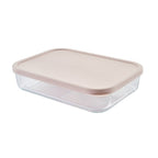Container Culture 6-Piece Airtight Glass Food Storage Set with Lids, 25.35oz & 40.57oz Mixed Sizes - Berry Blush