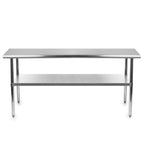 Heavy Duty 72 x 24 inch Stainless Steel Kitchen Restaurant Prep Work Table