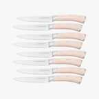 Elite Set of 8 Steak Knives - Cream