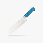 Superior 7 inch Santoku Knife - Royal Blue