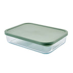 Container Culture 4-Piece Airtight Glass Food Storage Set with Lids, 40.57oz & 57.5oz Mixed Sizes - Soft Sage