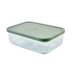 Container Culture 4-Piece Airtight Glass Food Storage Set with Lids, 40.57oz & 57.5oz Mixed Sizes - Soft Sage