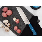 Superior 7 inch Santoku Knife - Royal Blue