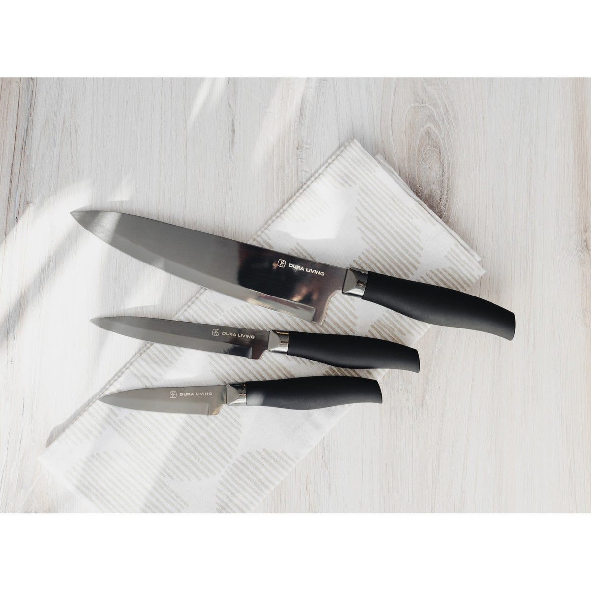 Titan 3-Piece Kitchen Knife Set - Black