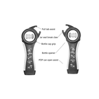 UNIVERSAL BOTTLE AND JAR OPENER SET- GREY