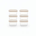 Container Culture 12-Piece Airtight Glass Food Storage Containers with Lids, 6 x 10.5oz - Vanilla Mist
