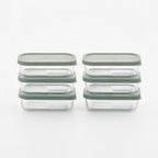 Container Culture 12-Piece Airtight Glass Food Storage Containers with Lids, 6 x 17.6oz - Soft Sage