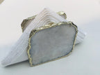 White Agate Napkin Holder/Natural Stone Napkin Holder/Paper Napkin Holder/Desk Napkin Holder/Picnic Holder