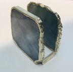 Gray Agate Napkin Holder/Natural Stone Napkin Holder/Paper Napkin Holder/Desk Napkin Holder/Picnic Holder